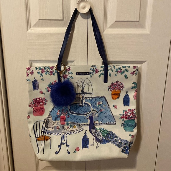 kate spade Handbags - Kate Spade Peacock Tote comes with Peacock Key Chain!